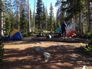 camping in the Uintas
