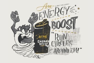 One of the high-quality art illustrations Robin Banks did for Warner Bros. Looney Tunes characters to be featured in The Acme Factory product line (in a project coordinated with Struck Advertising). Photo credit: Warner Bros. (Struck Advertising).