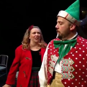 Colleen Baum and Kirt Bateman in 'The Girl and The Elf' from 'Christmas with Misfits,' written by Julie Jensen.